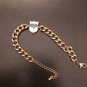 gold owl bracelet